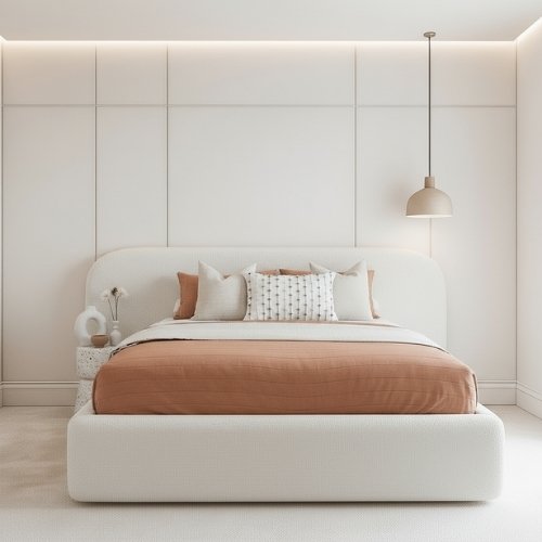 Boucle Teddy Bed UK | Ottoman Storage Optional | Heaven Beds