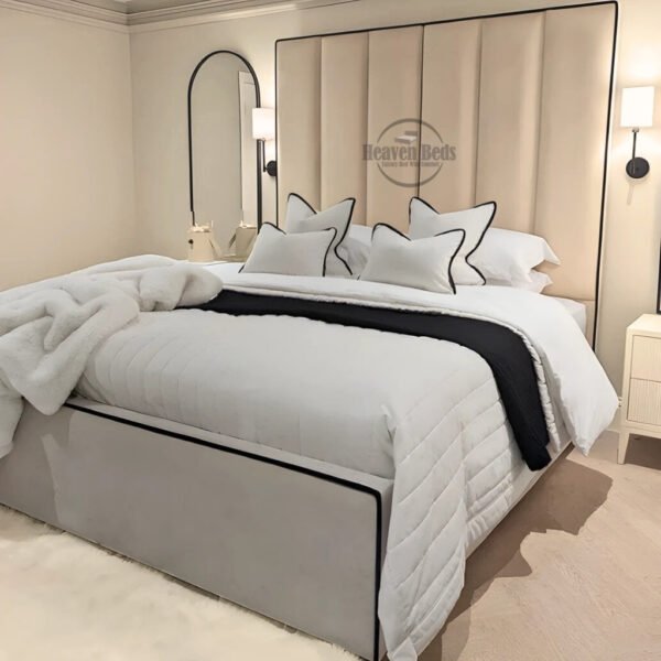 Cambridge Bed | Tall 2-Piece Headboard UK | Heaven Beds