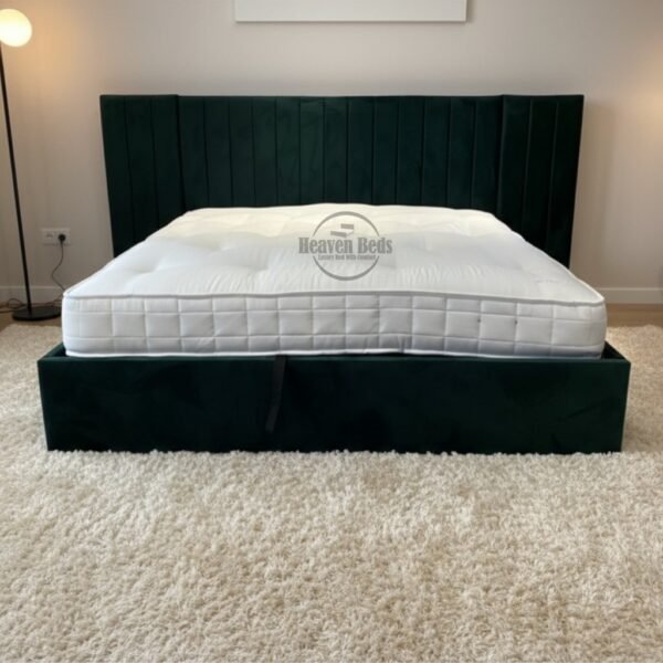 Dream Space Extended Headboard Bed Frame | Ottoman Storage Bed