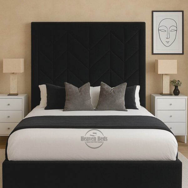 Windsor Luxe Bed - Tall Headboard Bed Frame ( 2 Pieces Headboard )