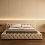 Slumberly Upholstered Bed with Optional Ottoman Storage
