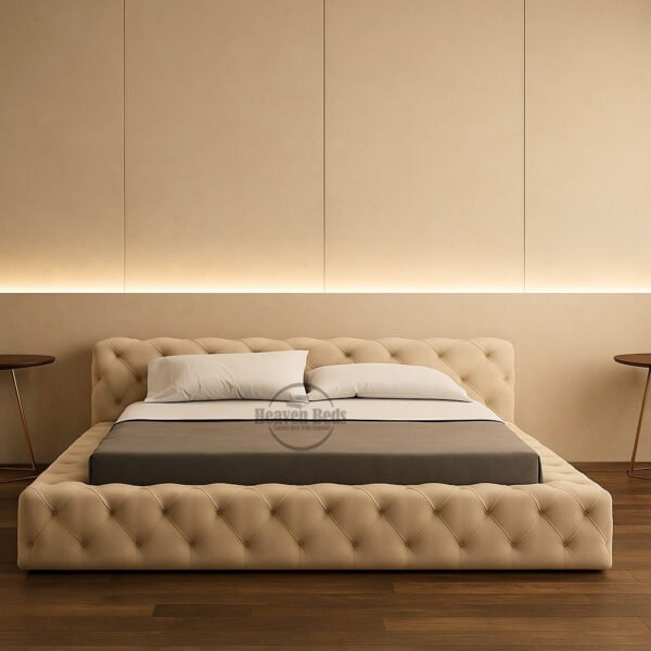 Slumberly Upholstered Bed with Optional Ottoman Storage