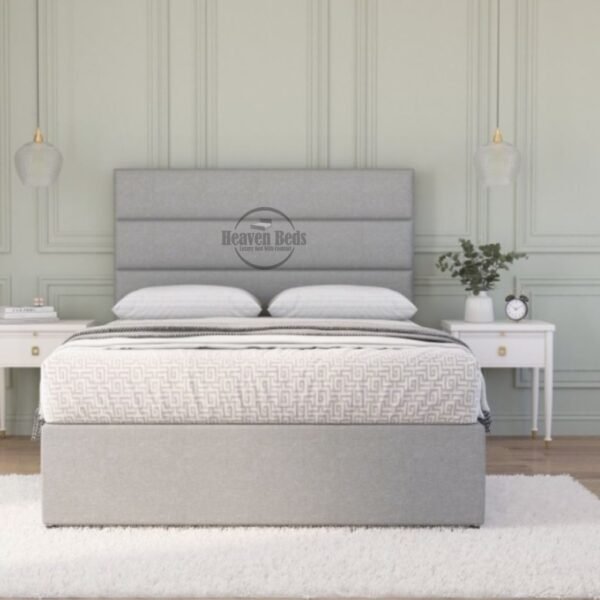 Heaven Manhattan Divan Bed with Storage & Horizontal Panel Headboard
