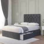 Premium Heaven Divan Bed with Drawers | Tufted Headboard Design