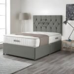 Ziggy Divan Bed | Patterned Upholstered Headboard with Drawer Storage