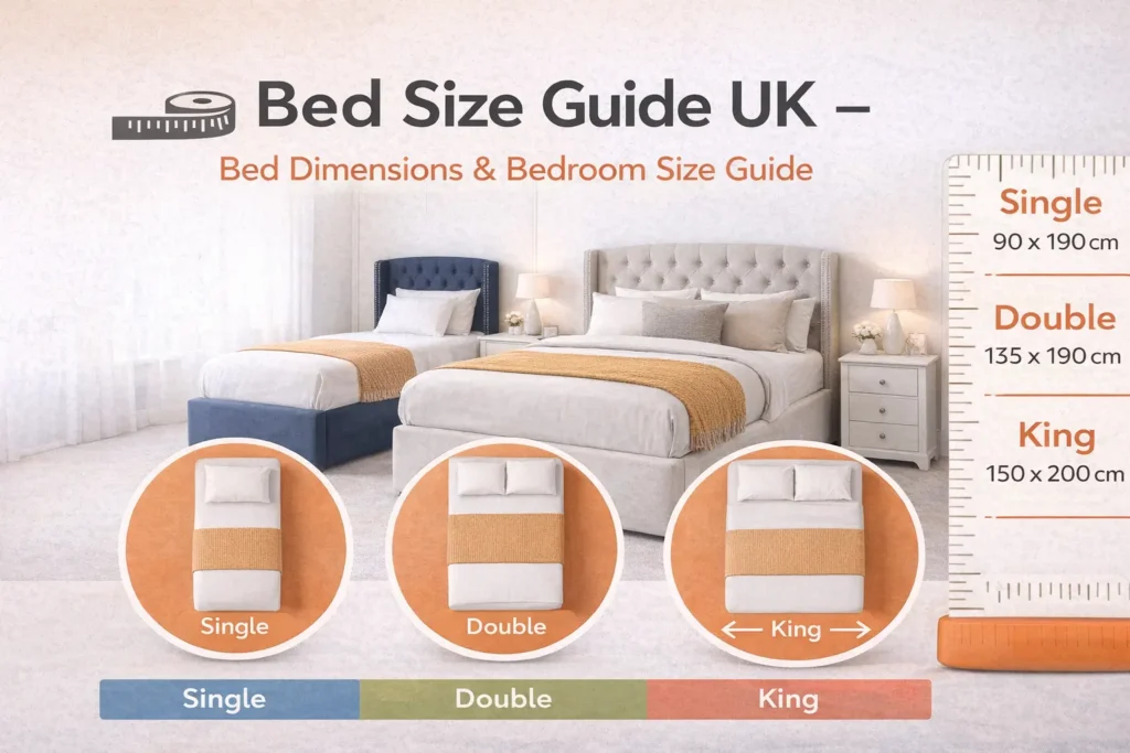 Bed size guide for UK bedrooms